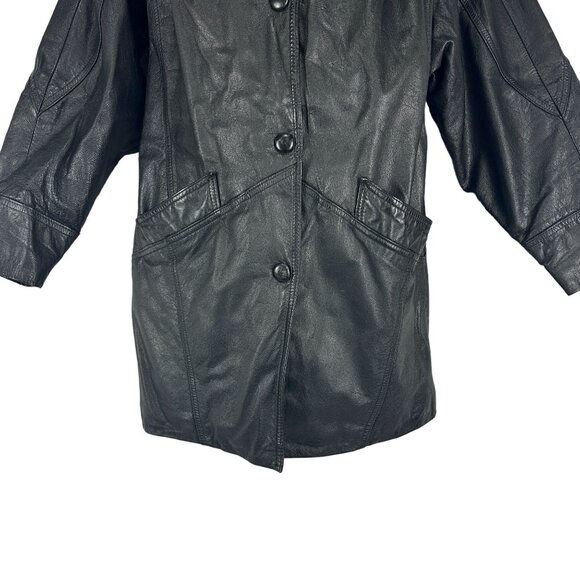 Wilsons Leather Womens Black Thinsulate Insulated Coat Size Small Outerwear - Picture 5 of 10